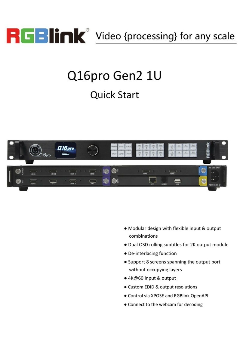RGBlink Q16pro Gen2 1U User manual