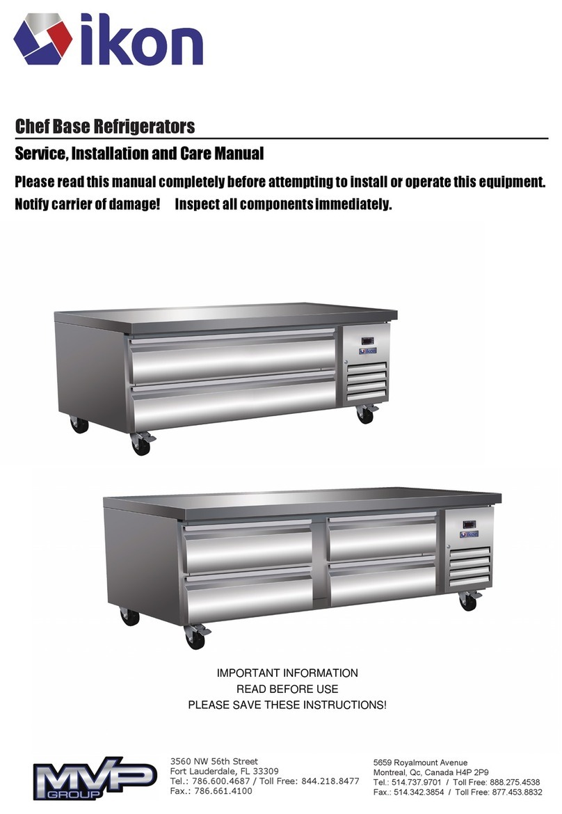 MVP ikon ICBR50 Service, installation and care manual MVP ikon ICBR50 Service, installation and care manual