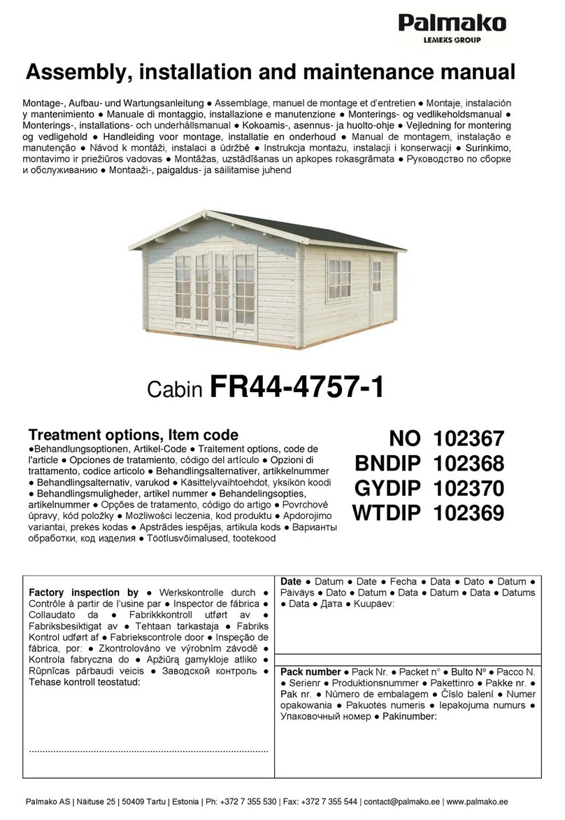 Lemeks Palmako FR44-4757-1 Assembly, installation and maintenance manual