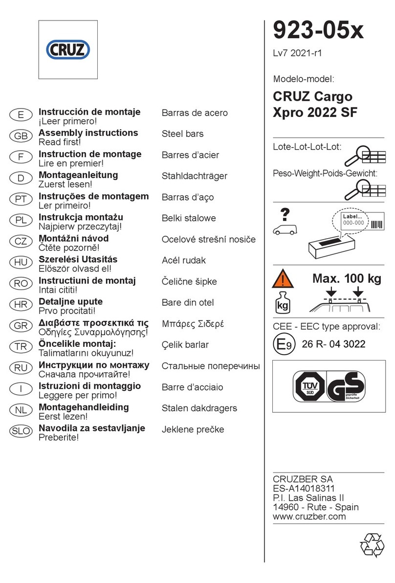 Cruz 923-05 Series Assembly instructions