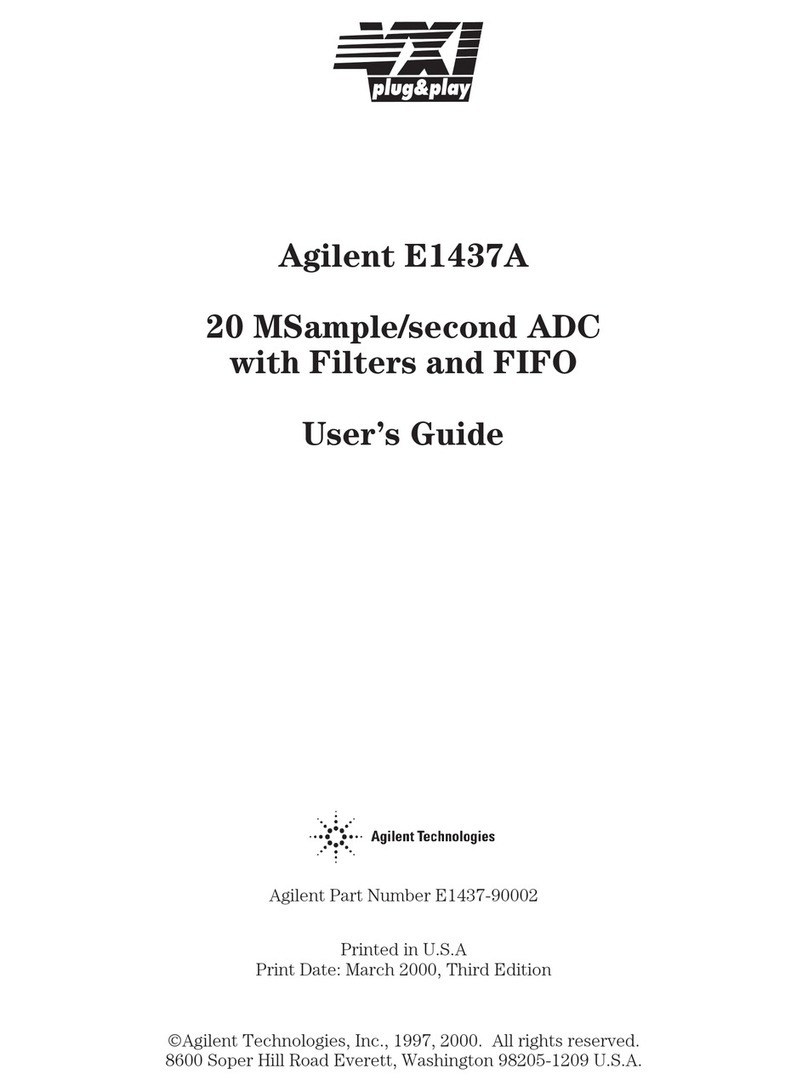 VXI Agilent E1437A User manual
