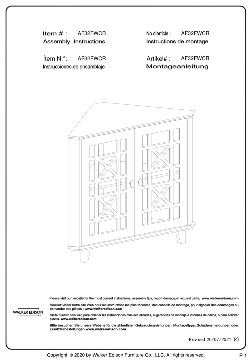 Walker Edison AF32FWCR User manual