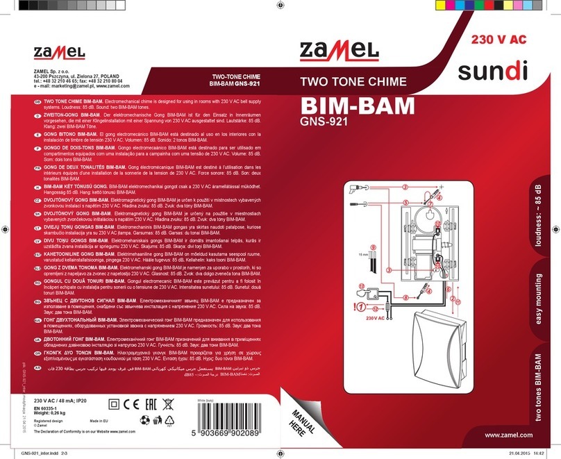 Zamel BIM-BAM GNS-921 User manual