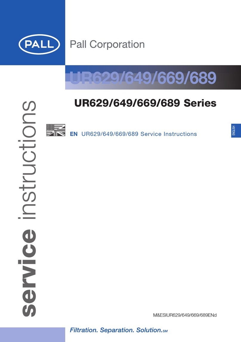 Pall UR629 Series Operating instructions