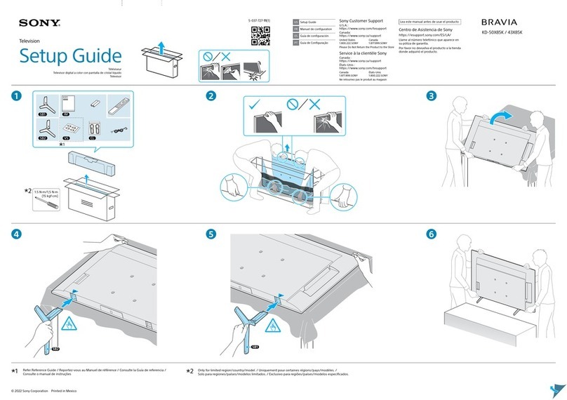 Sony BRAVIA KD-50X85K User manual