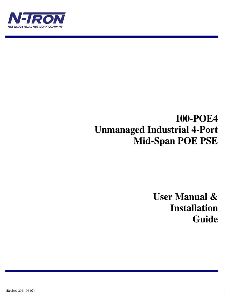 Ntron 100-POE4-MDR User manual & installation guide