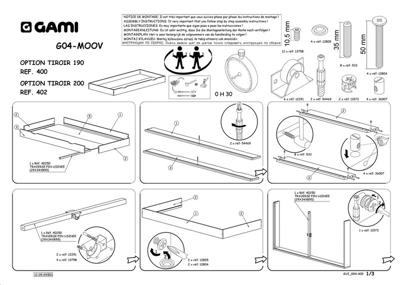 Gami OPTION TIROIR 200 402 User manual