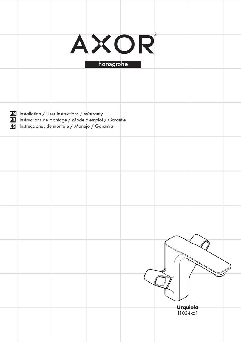 Hans Grohe AXOR Urquiola 11024 1 Series Instruction Manual
