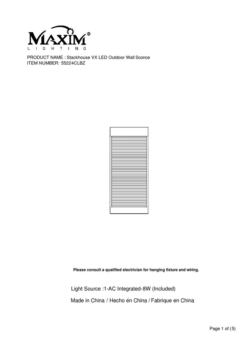 Maxim Lighting Stackhouse VX User manual