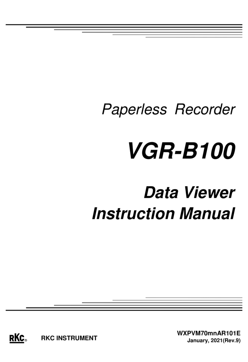 RKC INSTRUMENT VGR-B100 instruction manual