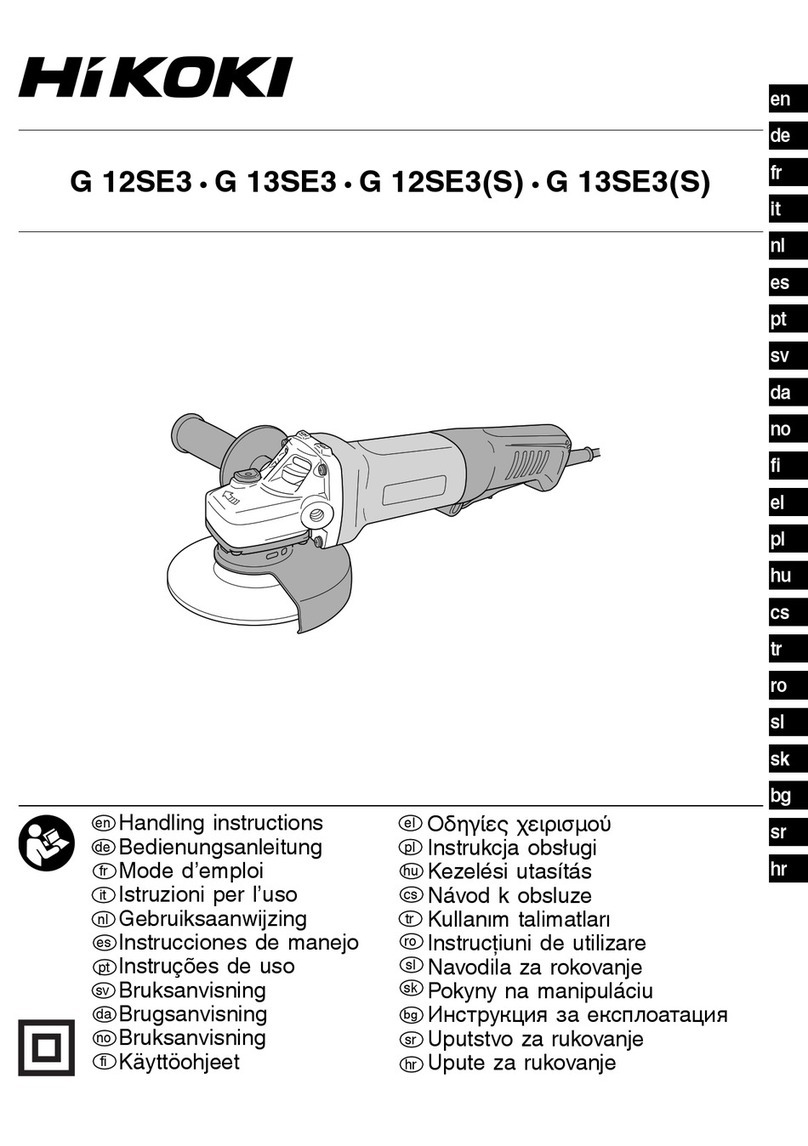 HIKOKI G 12SE3S Handling instructions