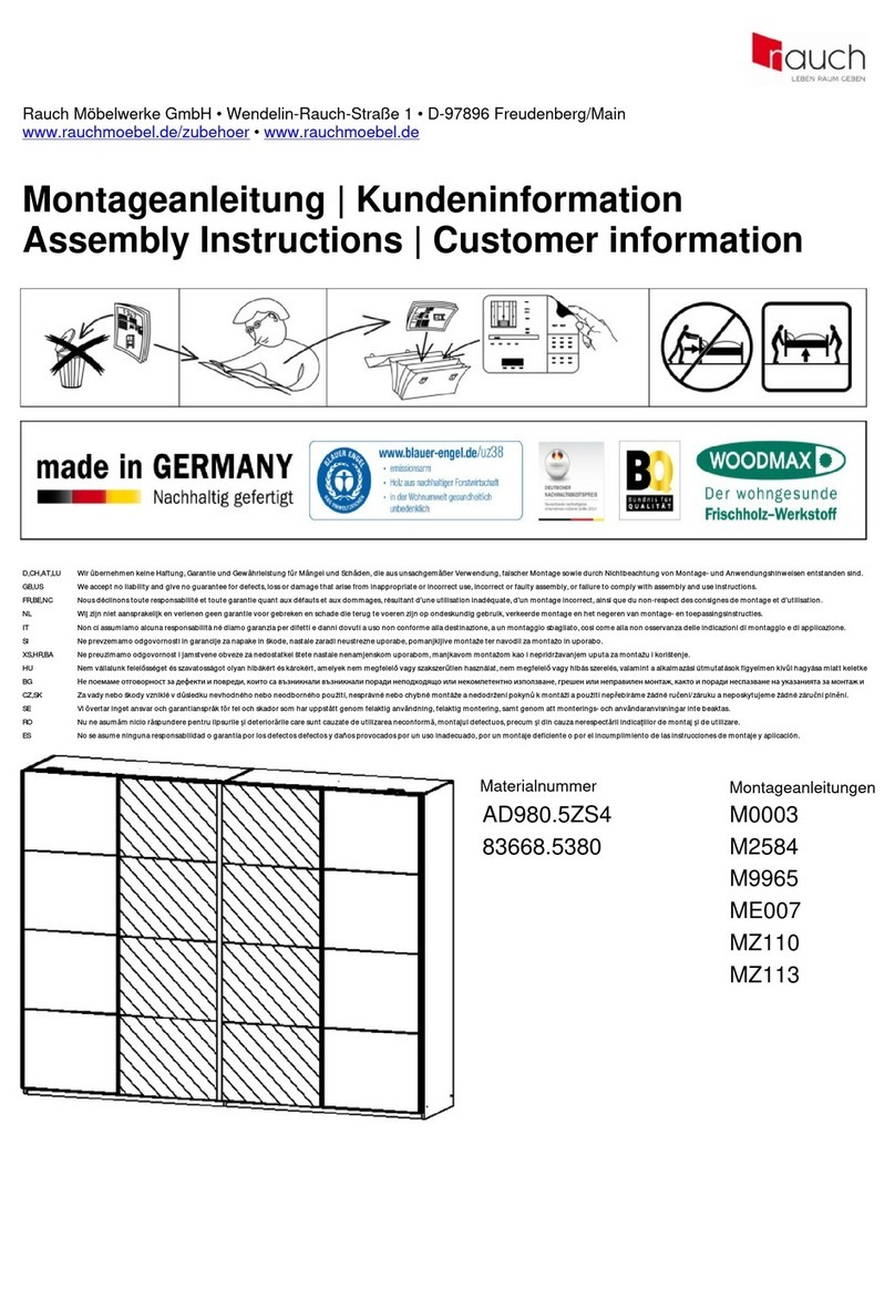 Rauch AD980.5ZS4 Assembly instructions