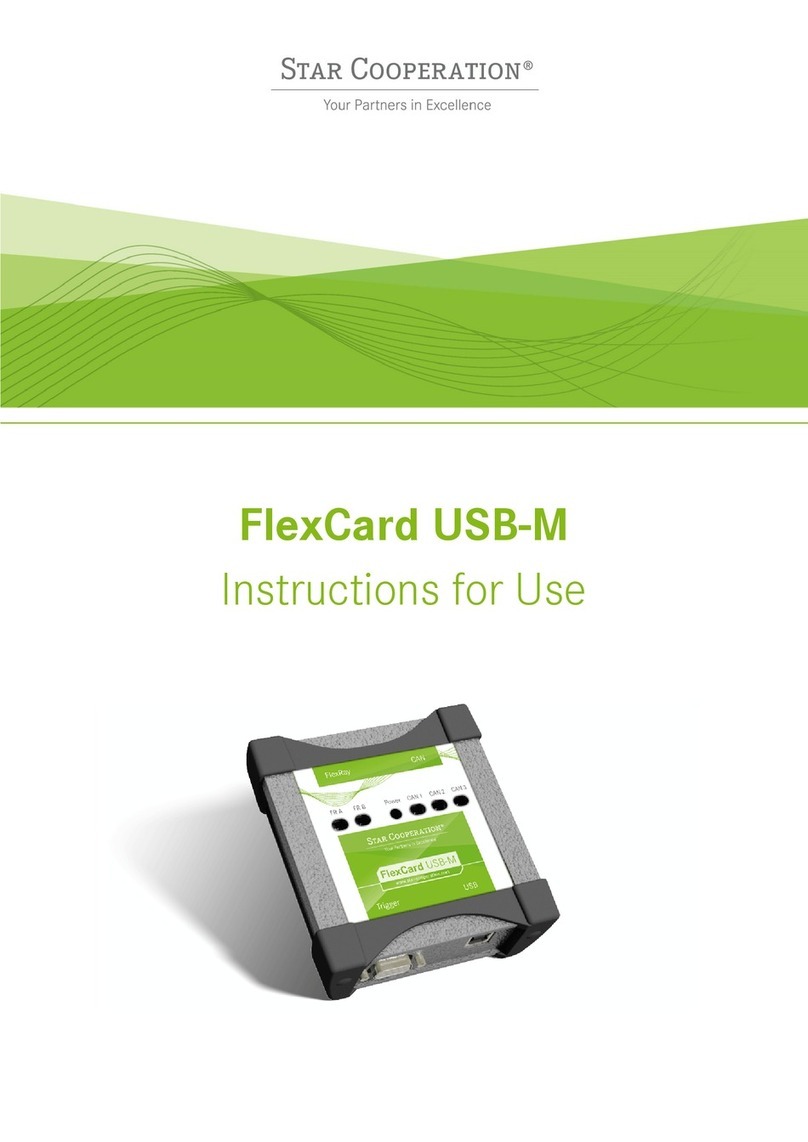 Star Cooperation FlexCard USB-M Instructions for use Star Cooperation FlexCard USB-M Instructions for use