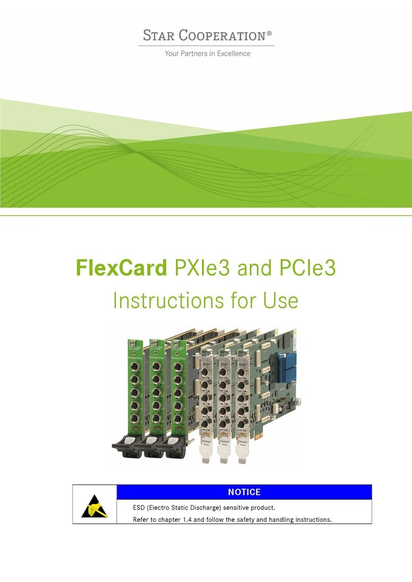 Star Cooperation FlexCard PXIe3 Instructions for use