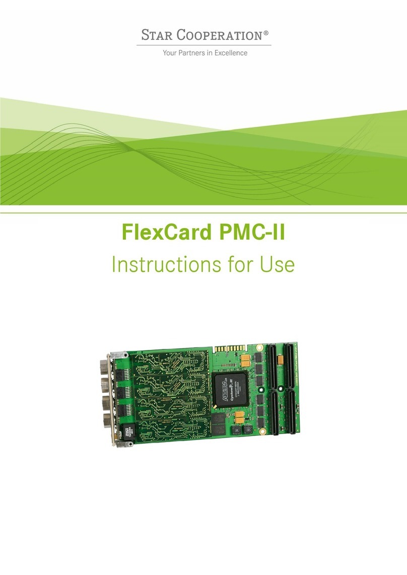 Star Cooperation FlexCard PMC-II Instructions for use