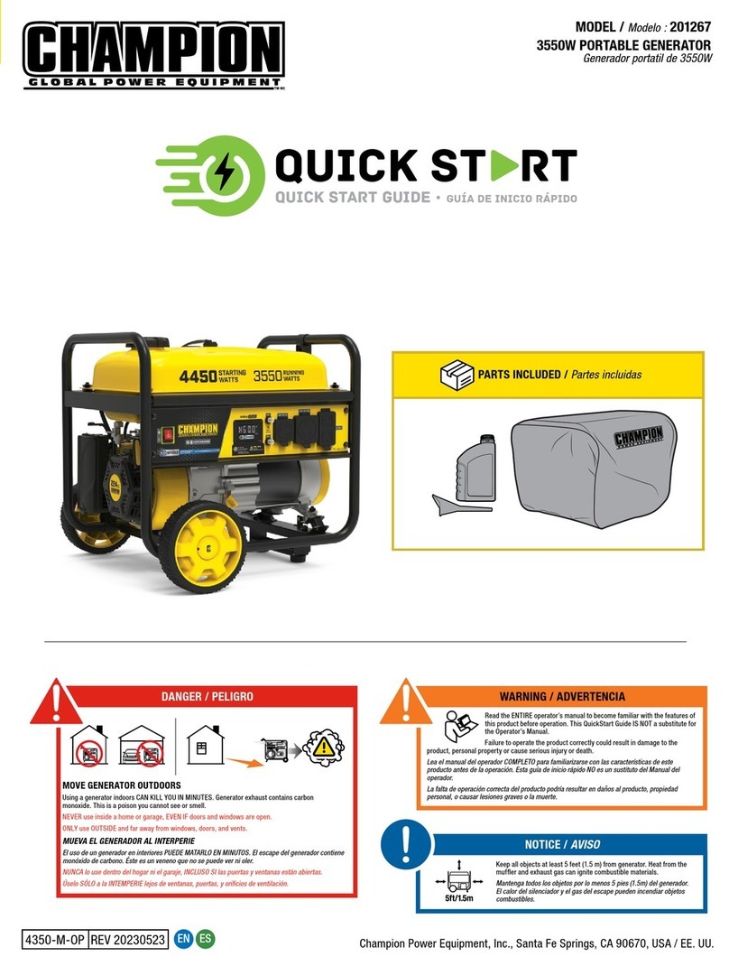 Champion 201267 User manual