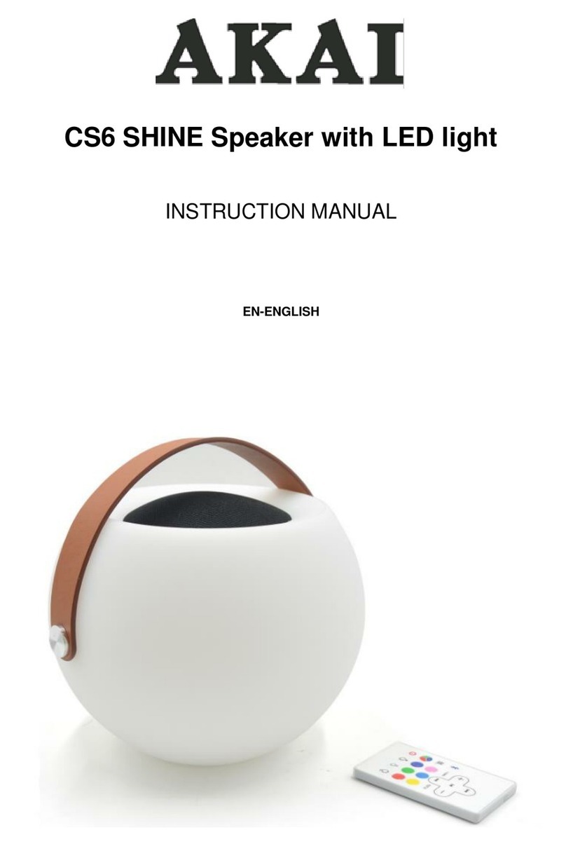 Akai CS6 SHINE instruction manual
