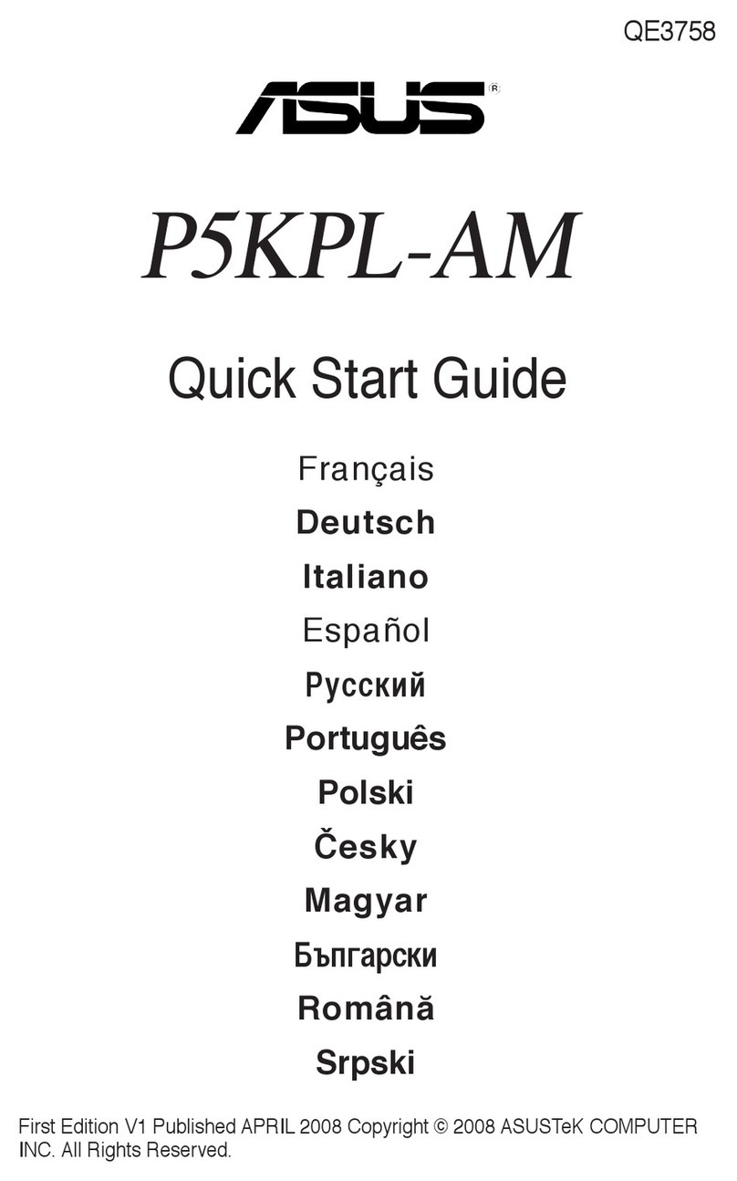 Asus P5KPL-AM - SE Motherboard And Intel Core 2... quick start guide