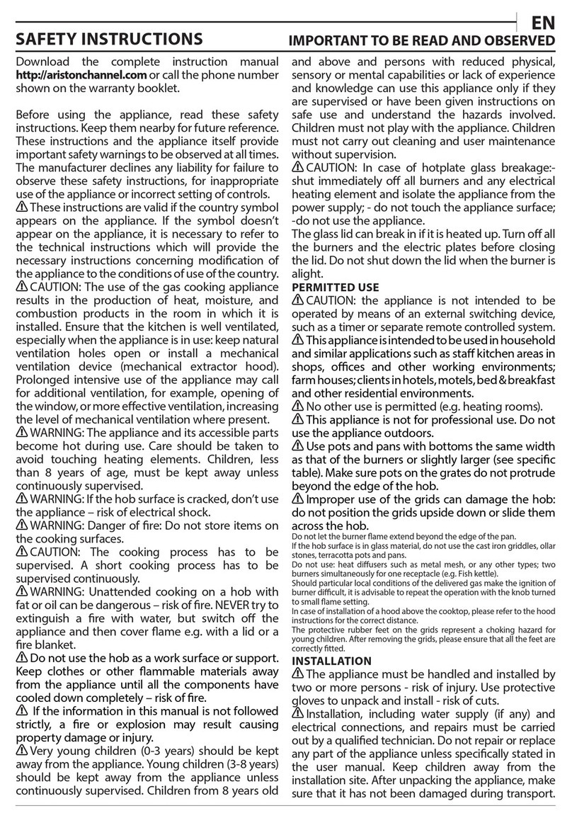 Ariston PCN642IX/A User manual