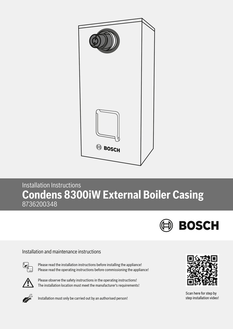 Bosch Condens 8300i W installation instructions