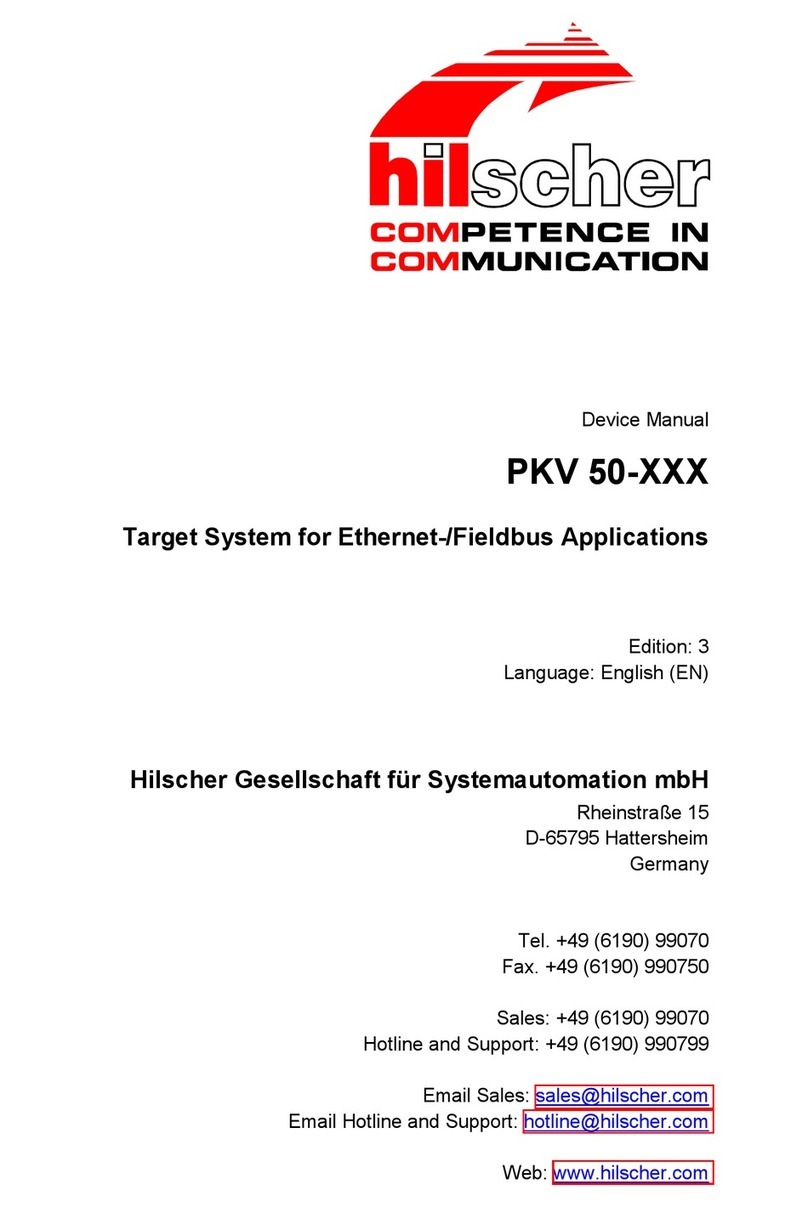 hilscher PKV 50 Series Device manual