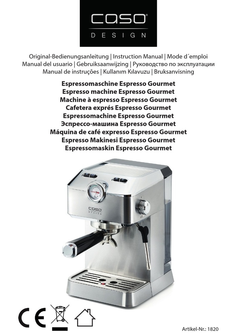 CASO DESIGN 1820 User manual