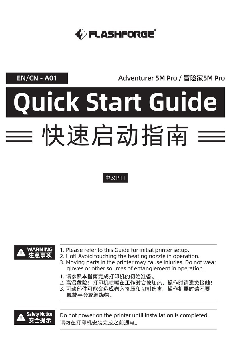 Flashforge Adventurer 5M Pro User manual