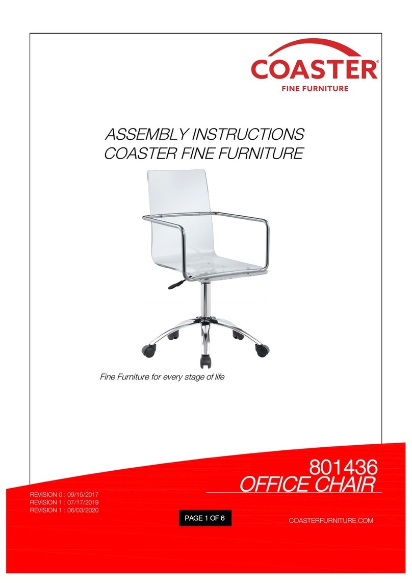Coaster 801436 Assembly instructions