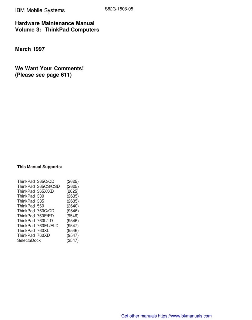 IBM ThinkPad 365C Owner's manual IBM ThinkPad 365C Owner's manual