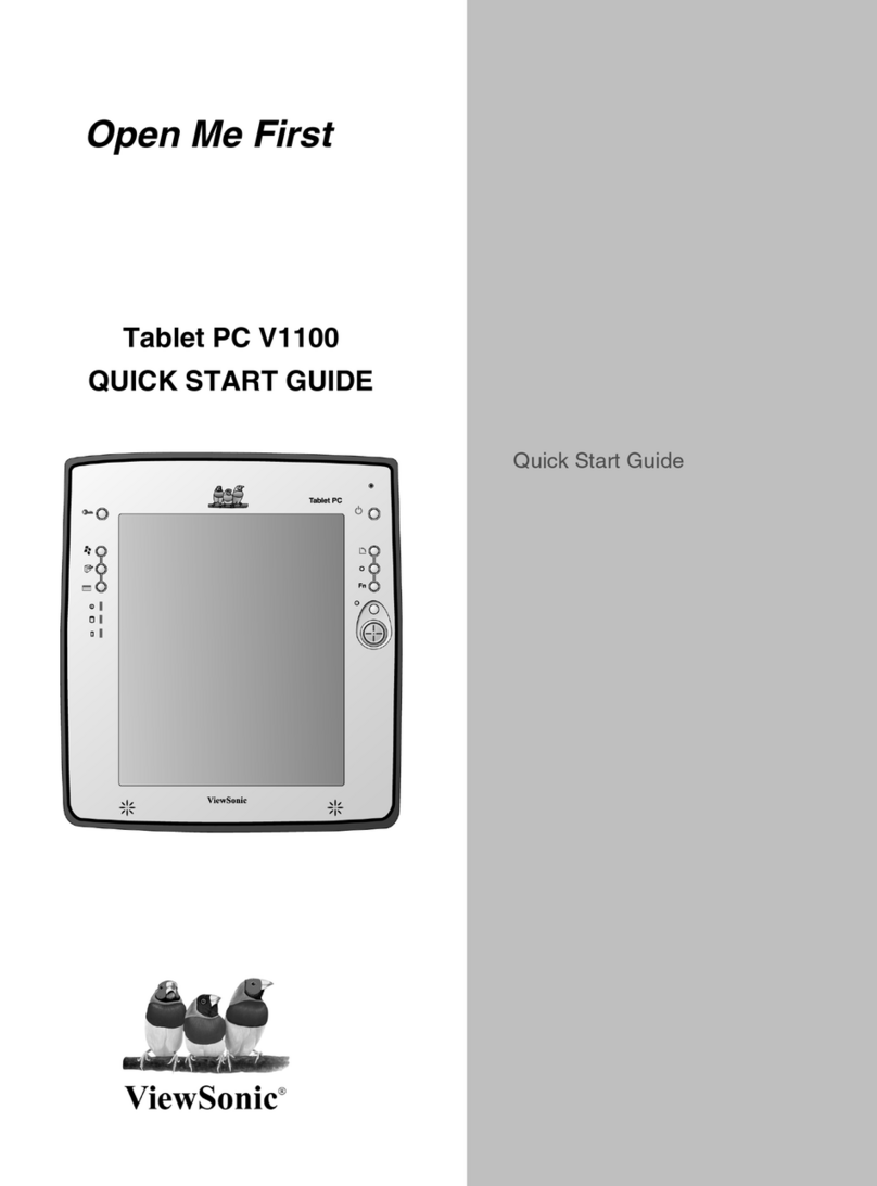 ViewSonic V1100 - Tablet PC Travel Bundle User manual