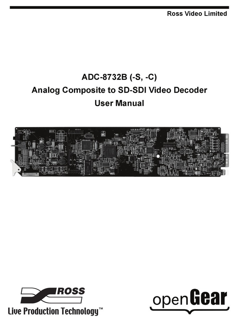Ross ADC-8732B User manual Ross ADC-8732B User manual