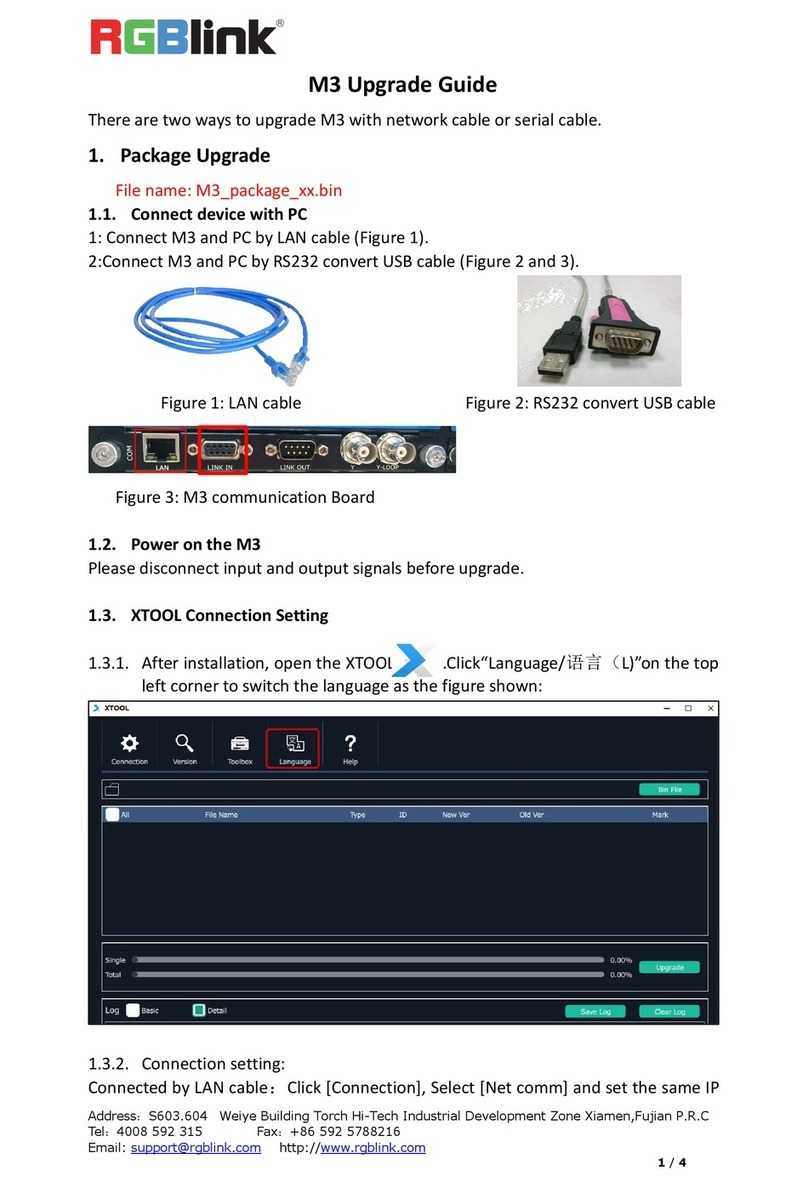 RGBlink M3 Upgrade guide