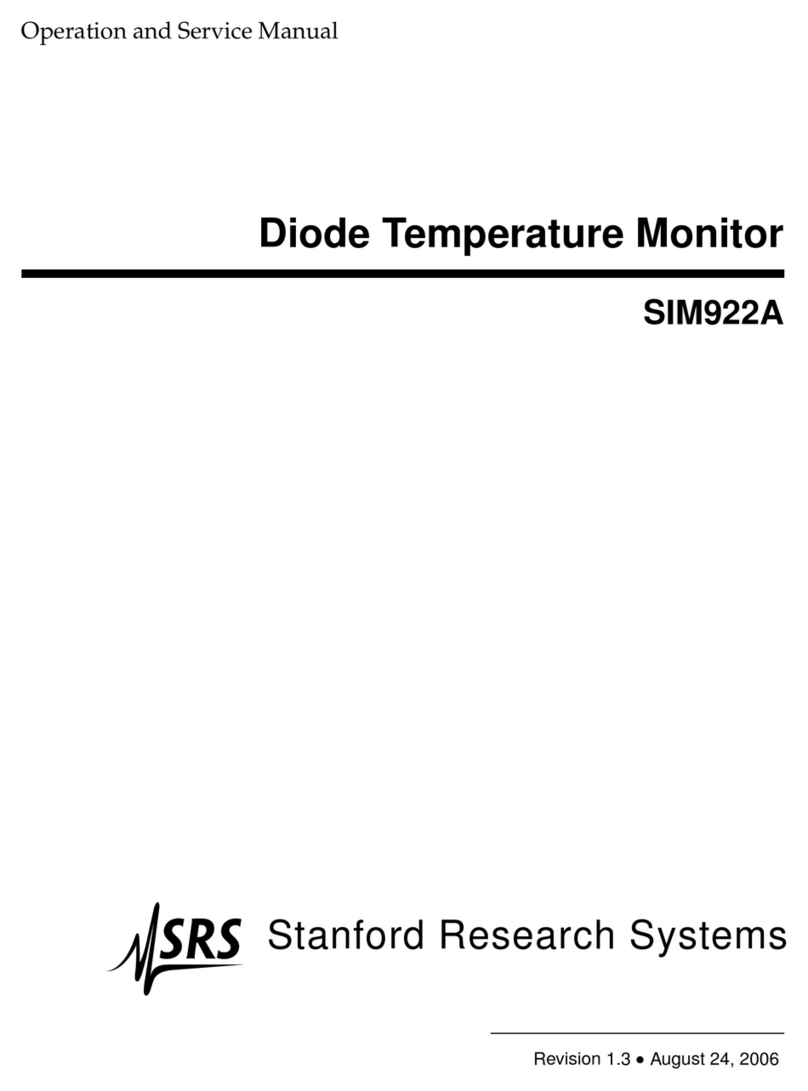 SRS Labs SIM922A Operation and service manual