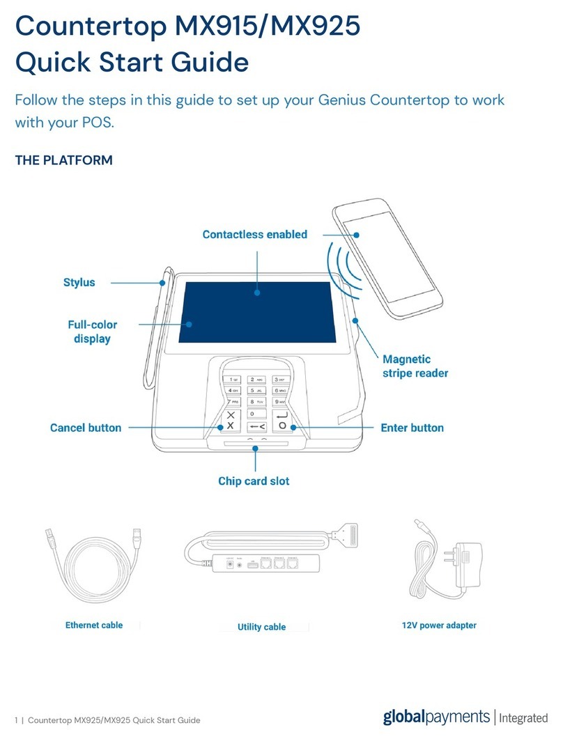 Global Payments MX915 User manual