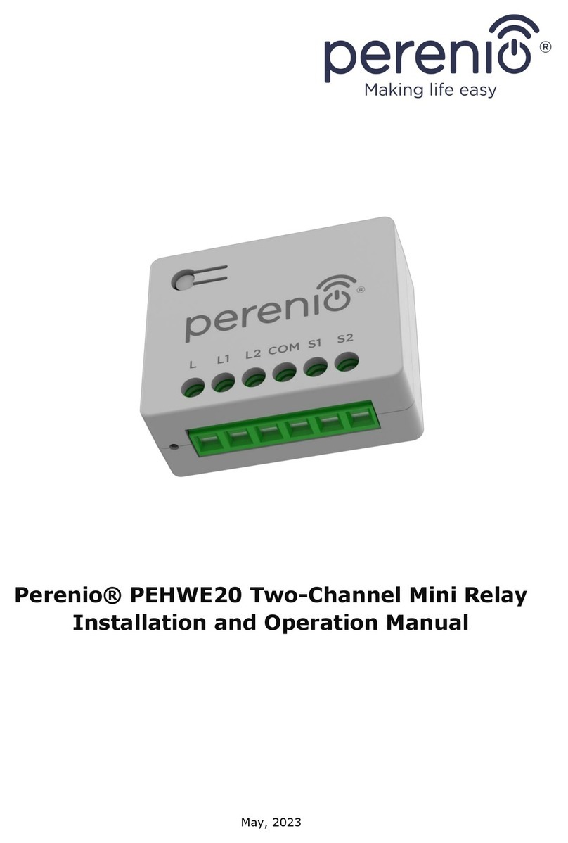 Perenio PEHWE20 Installation and operation manual