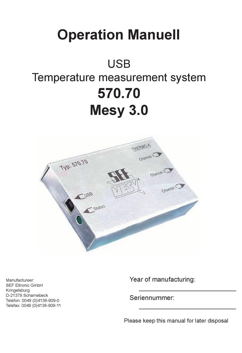 SEF Mesy 3.0 Operation manual