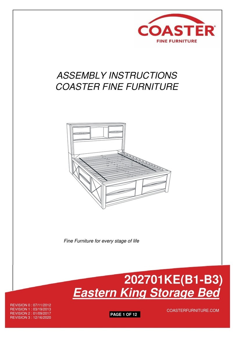 Coaster 202701KE Assembly instructions