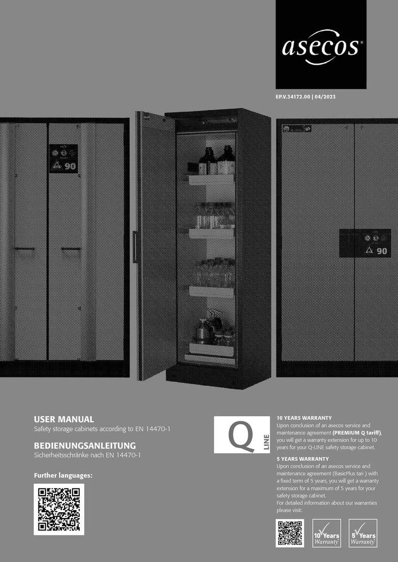 asecos Q-LINE Q15 User manual