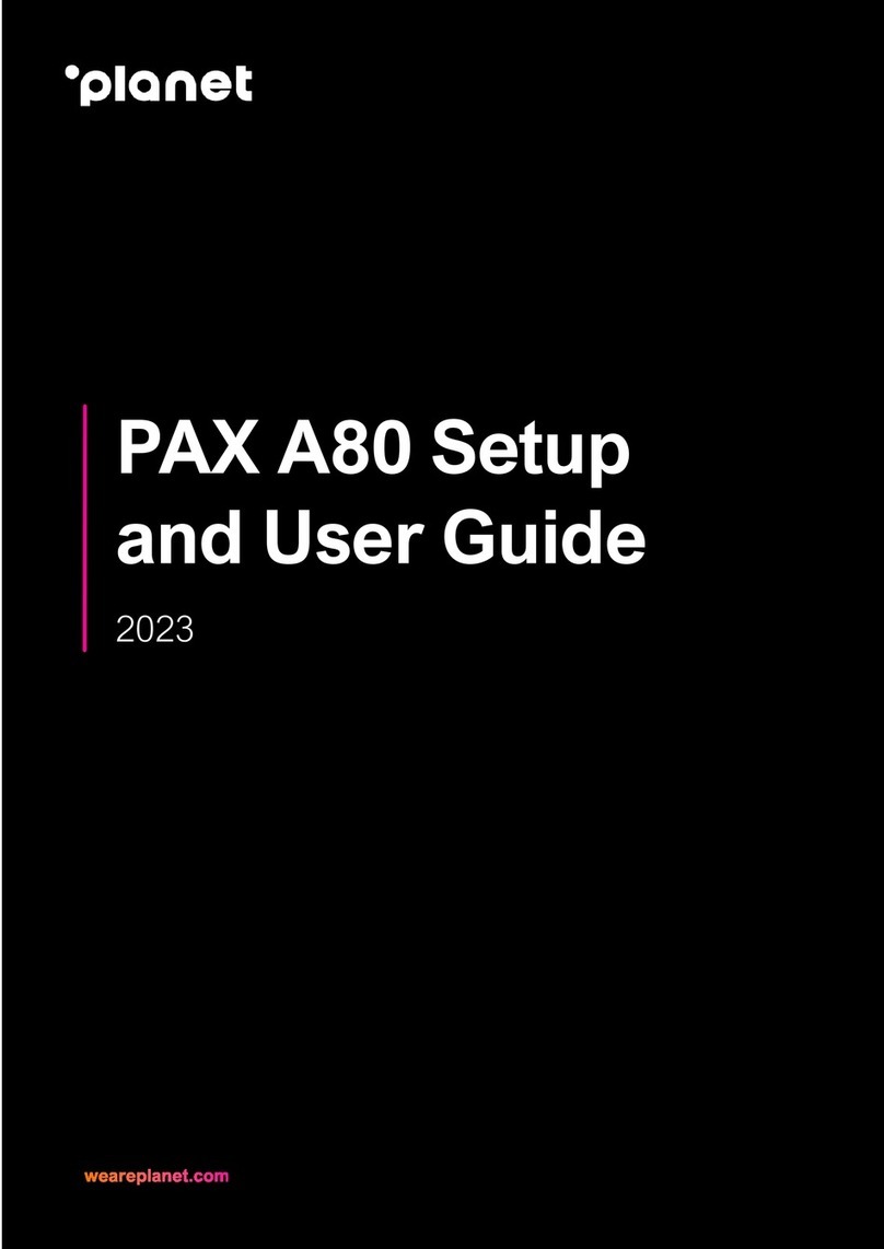 Planet PAX A80 Setup and user guide