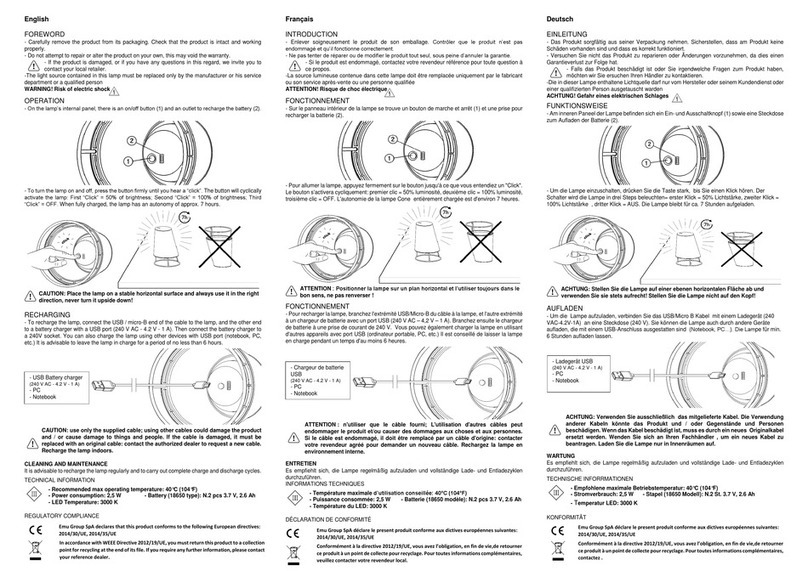 EMU Cone Use instruction EMU Cone Use instruction