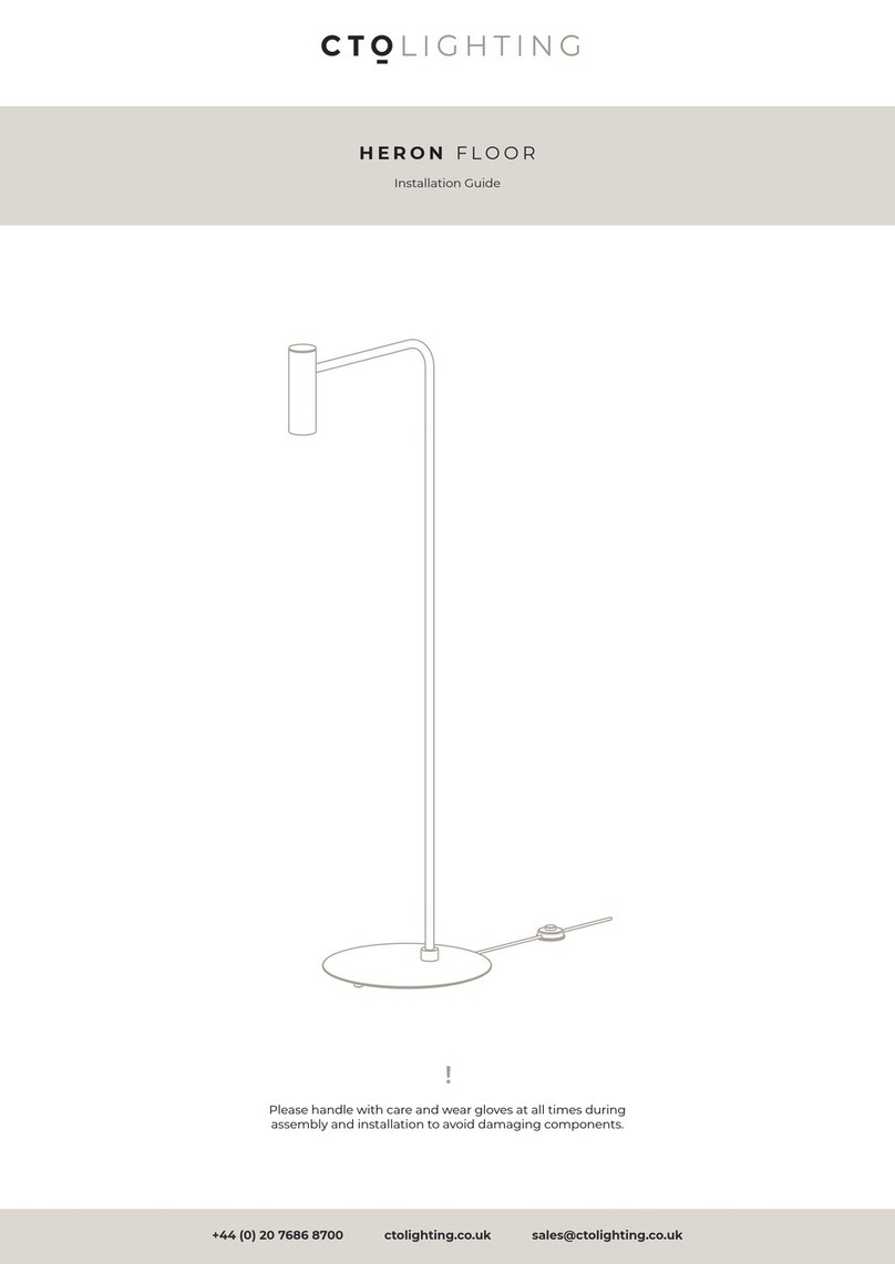 CTO Lighting HERON FLOOR User manual