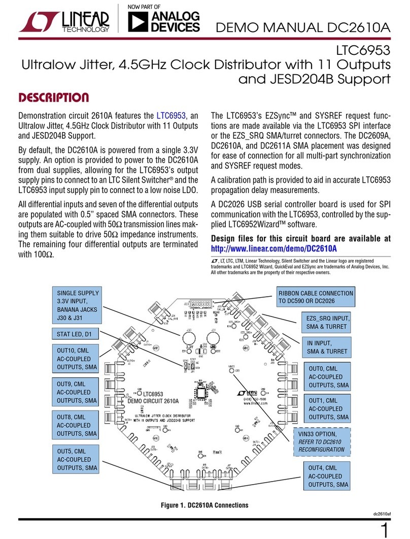 Analog Devices Linear Technology LTC6953 Quick setup guide