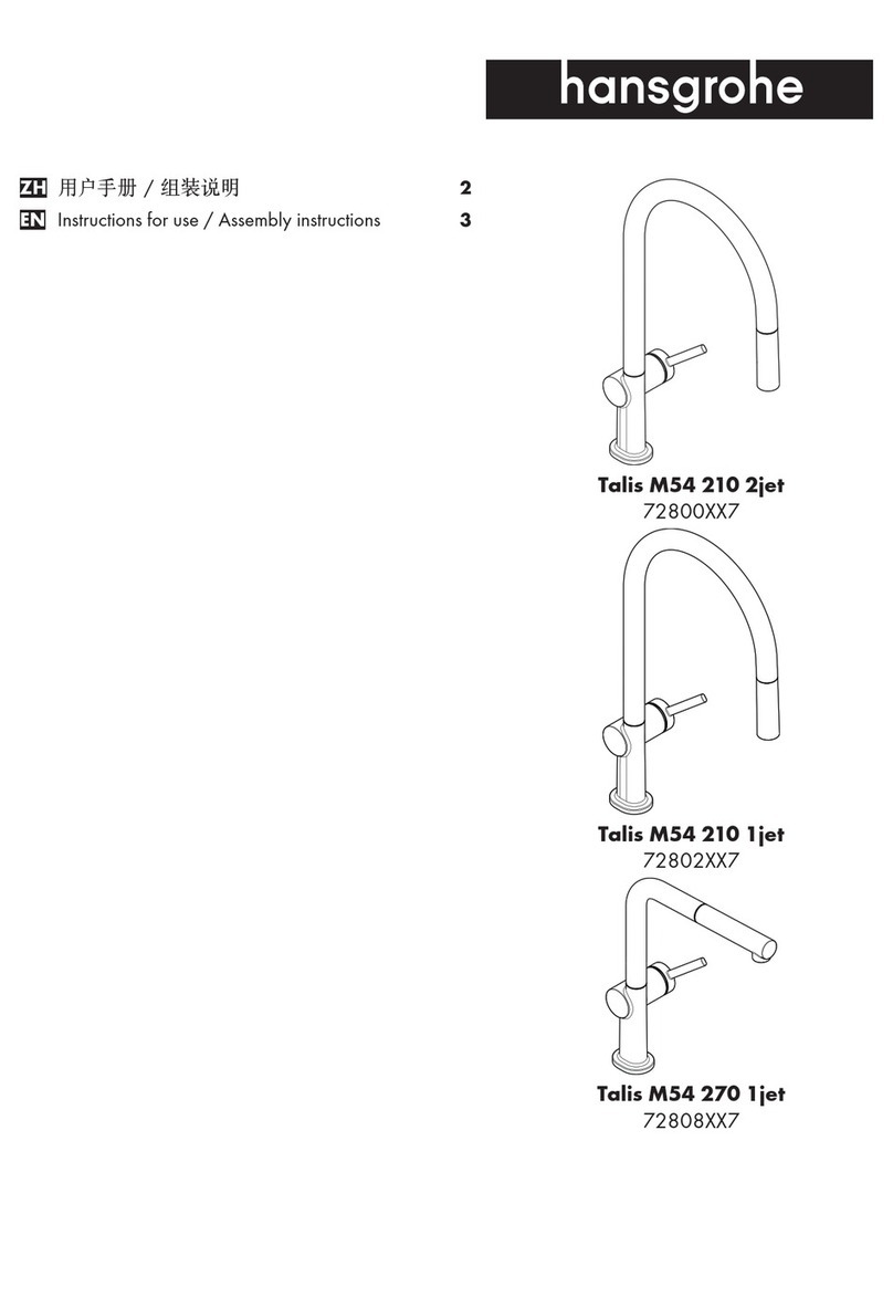Hans Grohe Talis M54 210 2jet 72800 3 Series Manual