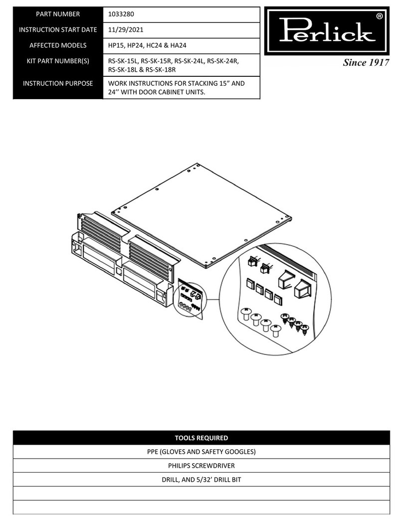 Perlick HP15 manual