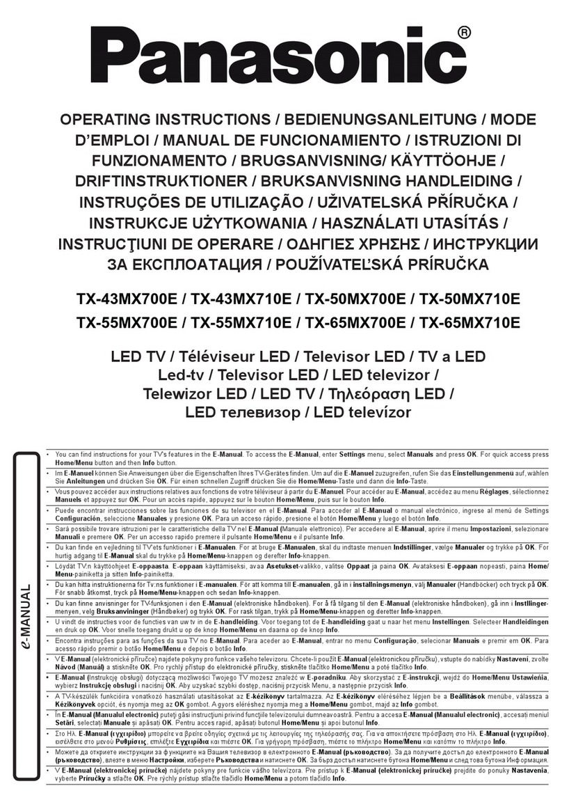 Panasonic TX-43MX700E User manual