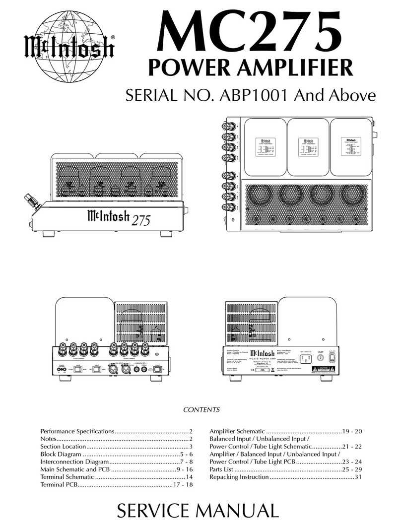McIntosh MC275 Service manual