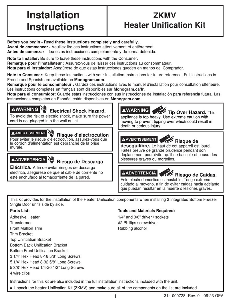 Monogram ZKMV installation instructions