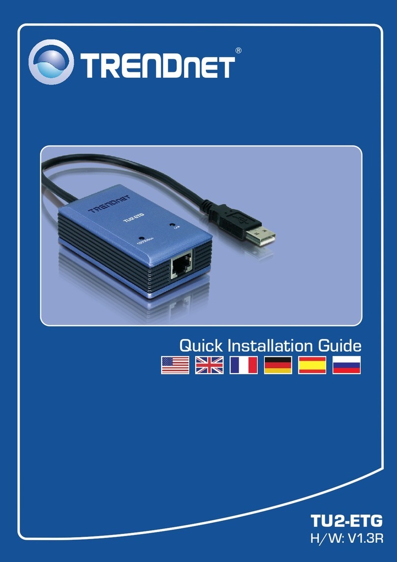 TRENDnet TU2-ETG Quick installation guide