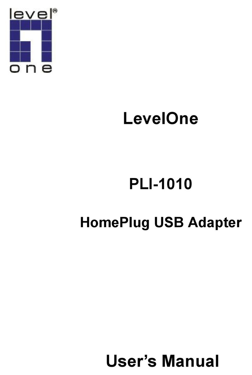 LevelOne PLI-1010 user manual