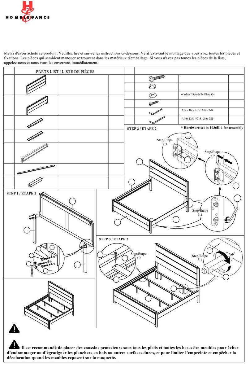Homelegance 1936K-1 User manual